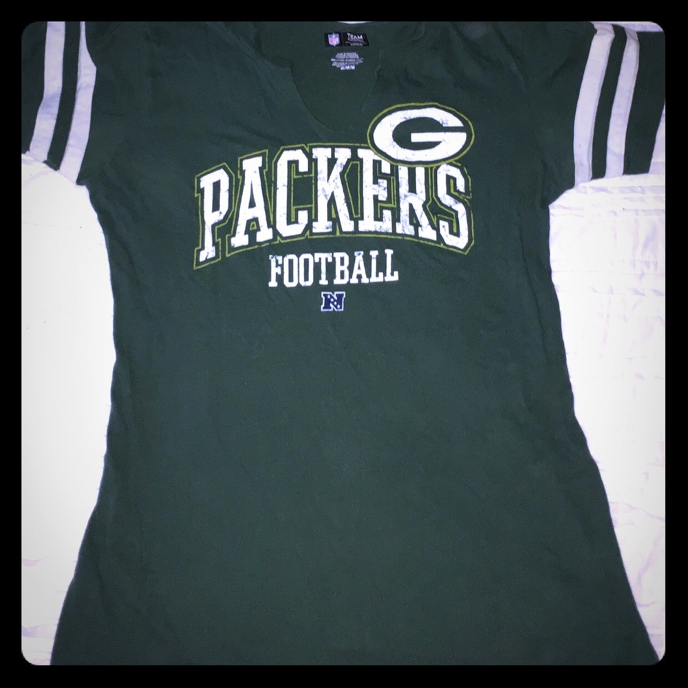 Green and yellow go packers apparel fit and flare